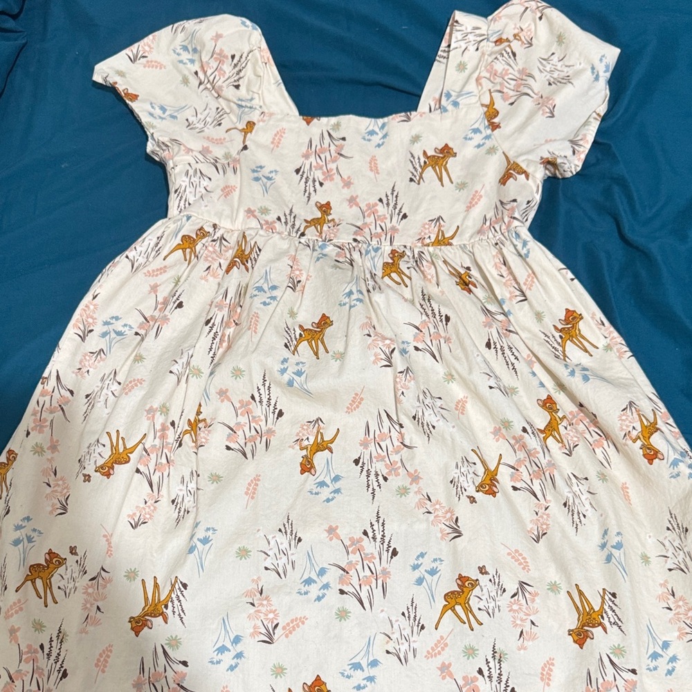Target Kids Casual Dress - White with Brown and Pink Accents
